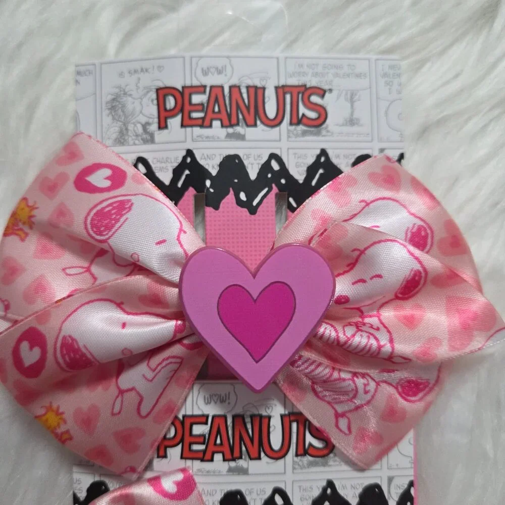 Peanuts Snoopy Heart Hair Barrettes